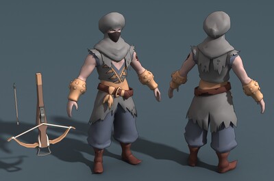 卡通 土匪模型-男人模型库-3ds Max(.max)模型下载-cg模型网
