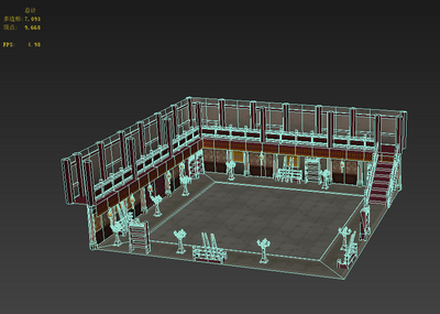 古代阁楼建筑模型-古代场景模型库-3ds Max(.max)模型下载-cg模型网