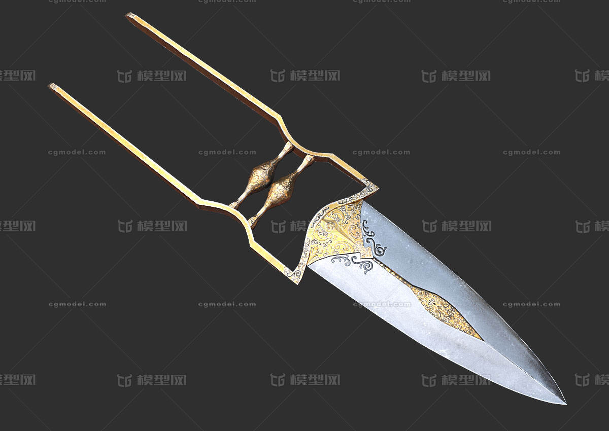 拳刃拳套 PBR次世代模型-冷兵器模型库-FBX(.fbx)模型下载-cg模型网