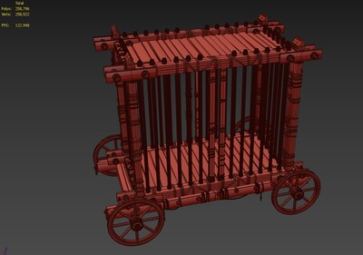 囚笼 PBR次世代模型-场景部件模型库-FBX(.fbx)模型下载-cg模型网