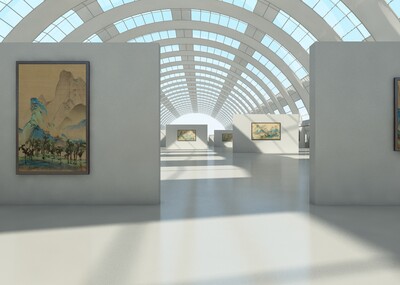 美术馆场景 片头动画模型-现代场景模型库-3ds Max(.max)模型下载-cg模型网