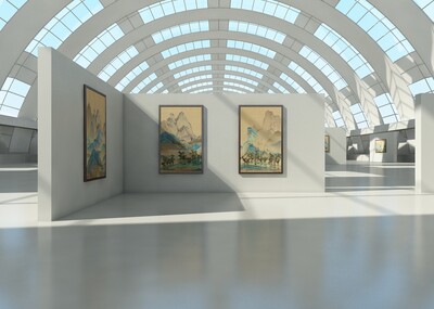 美术馆场景 片头动画模型-现代场景模型库-3ds Max(.max)模型下载-cg模型网