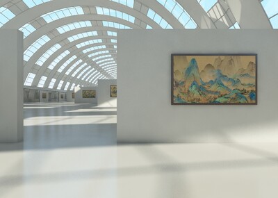 美术馆场景 片头动画模型-现代场景模型库-3ds Max(.max)模型下载-cg模型网