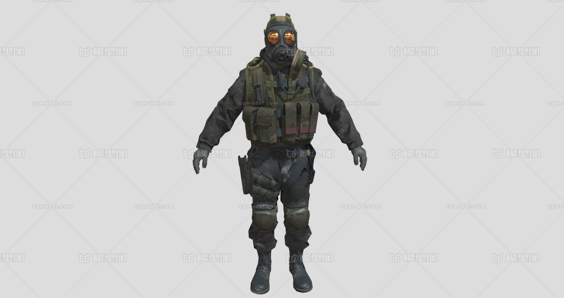 CSGO FBI模型-男人模型库-Blender(.blend)模型下载-cg模型网