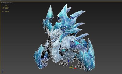 寒冰魔兽 冰魔模型-神话类模型库-FBX(.fbx)模型下载-cg模型网