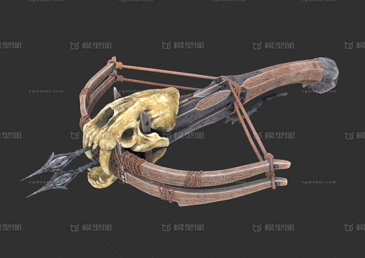 弓弩 PBR次世代模型-冷兵器模型库-FBX(.fbx)模型下载-cg模型网