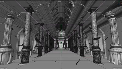 教堂圣殿神殿王座皇宫宫殿奇幻场景模型-古代场景模型库-Cinema 4D(.c4d)模型下载-cg模型网