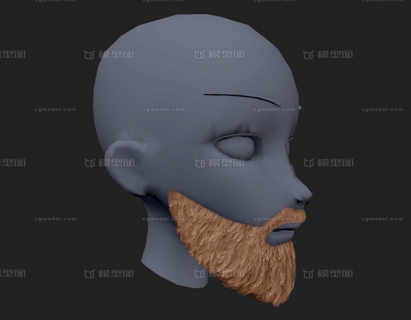 胡子 大胡子模型-男人模型库-FBX(.fbx)模型下载-cg模型网
