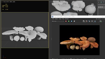 蘑菇 香菇模型-场景部件模型库-3ds Max(.max)模型下载-cg模型网