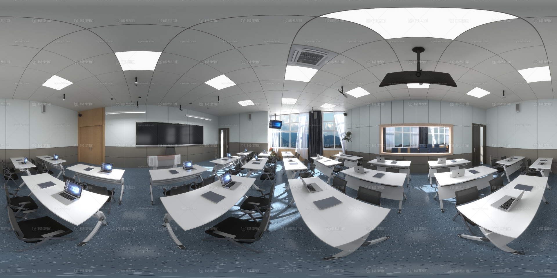 录播室效果图 室内效果图模型-其他空间模型库-3ds Max(.max)模型下载-cg模型网