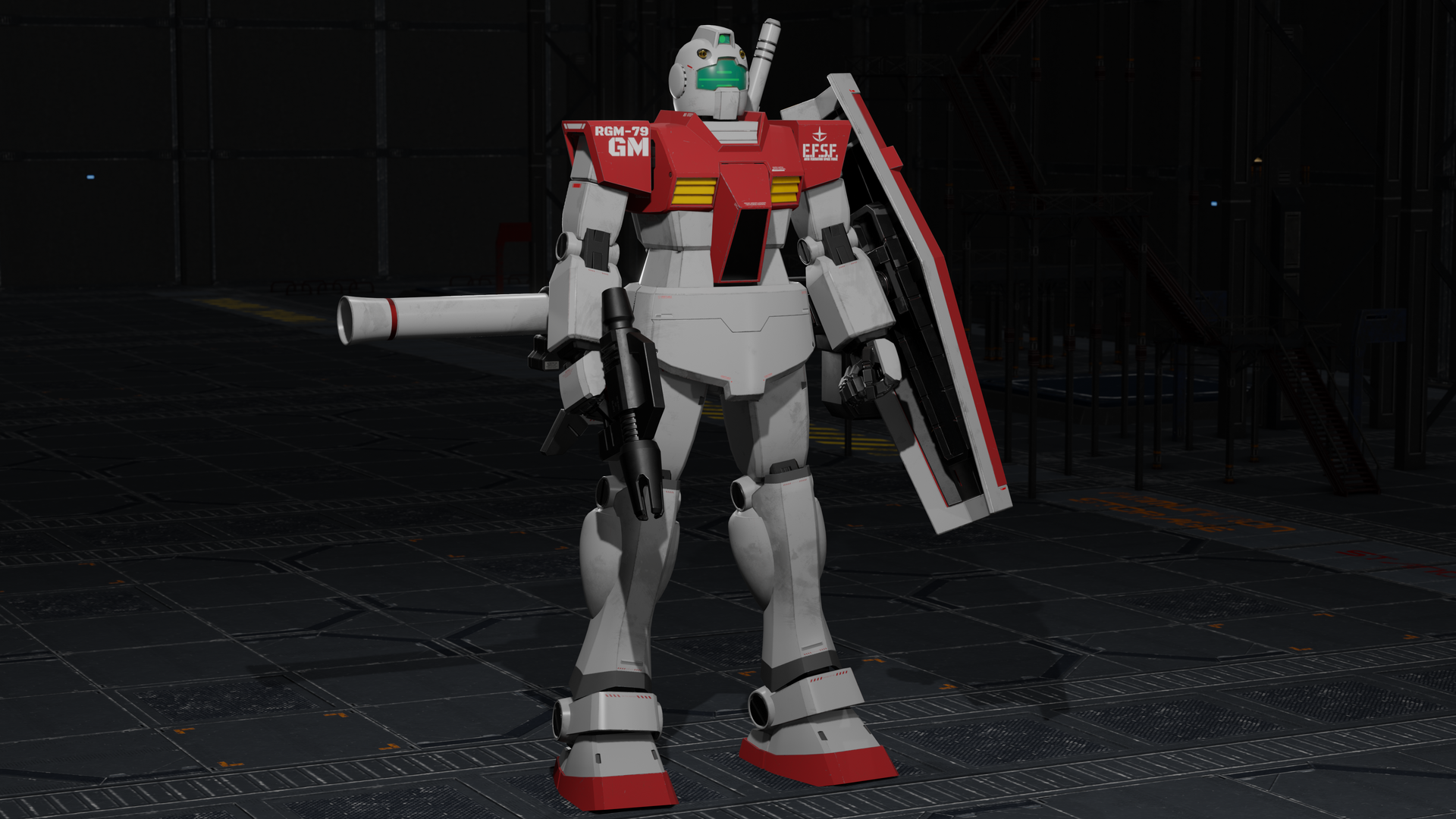 RGM-79 GM吉姆模型 - 游戏/影视/动画 - 作品模型 - CG模型网