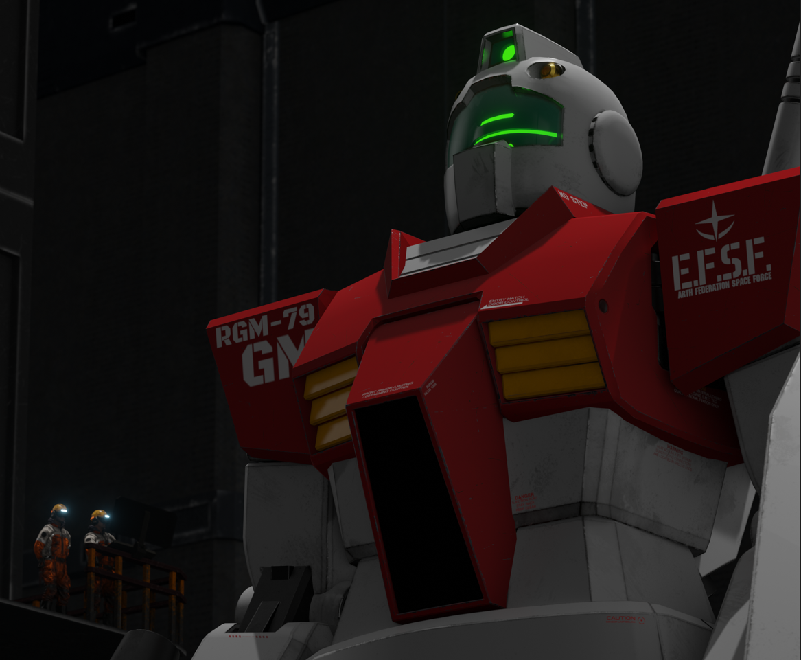 RGM-79 GM吉姆模型 - 游戏/影视/动画 - 作品模型 - CG模型网