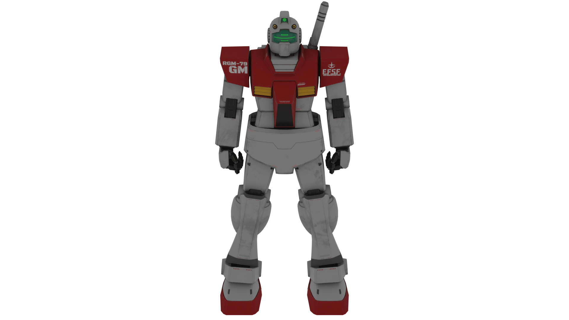 RGM-79 GM吉姆模型 - 游戏/影视/动画 - 作品模型 - CG模型网