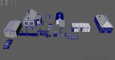 房屋 木屋模型-场景部件模型库-Unreal Engine模型下载-cg模型网