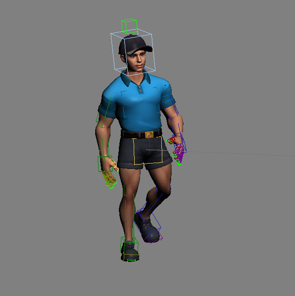健硕的男子@带骨骼绑定和动作模型-男人模型库-3ds Max(.max)模型下载-cg模型网