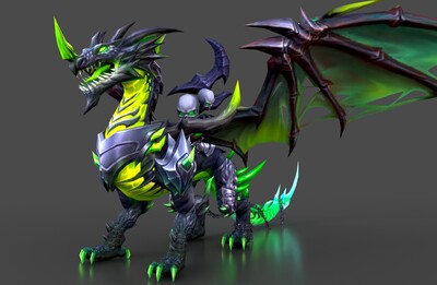 魔幻毒龙 魔龙模型-神话/幻想模型库-FBX(.fbx)模型下载-cg模型网
