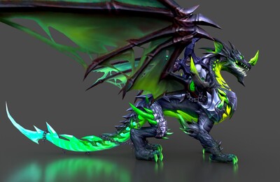 魔幻毒龙 魔龙模型-神话/幻想模型库-FBX(.fbx)模型下载-cg模型网