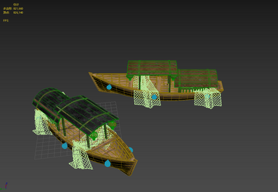 木板船 渡船模型-古代船/仿古船模型库-3ds Max(.max)模型下载-cg模型网