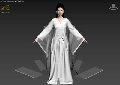 古代女性服饰 武侠女性模型-女人模型库-FBX(.fbx)模型下载-cg模型网