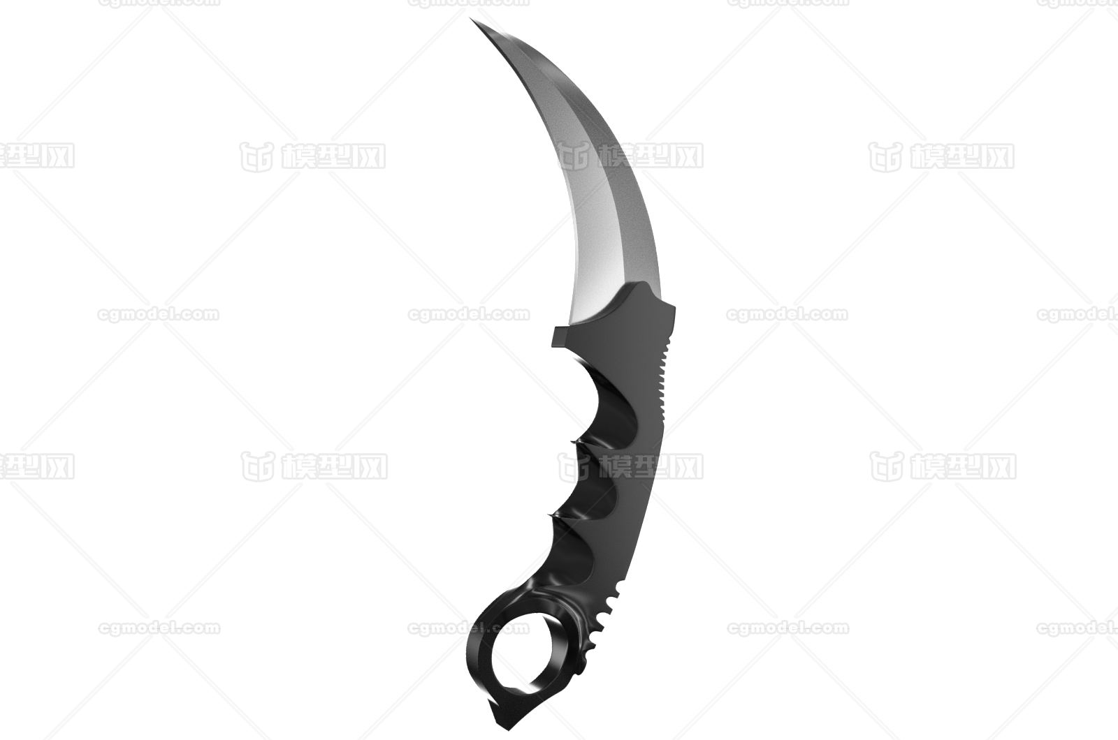 爪子刀 匕首模型-冷兵器模型库-FBX(.fbx)模型下载-cg模型网