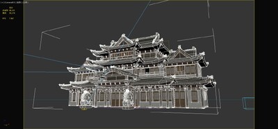 古建筑大型商店客栈宫殿民房模型-历史建筑模型库-3ds Max(.max)模型下载-cg模型网