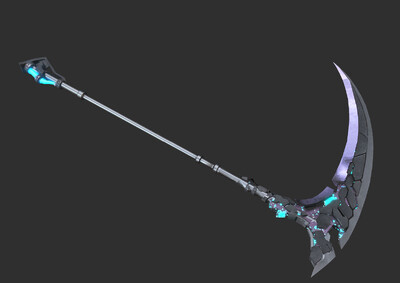 科幻战镰 PBR次世代模型-冷兵器模型库-FBX(.fbx)模型下载-cg模型网