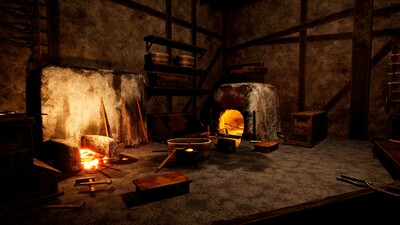 UE4/UE5 日本古代铁匠铺模型-场景部件模型库-FBX(.fbx)模型下载-cg模型网