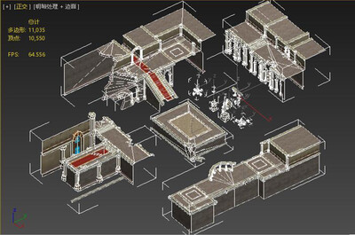 游戏建筑古建筑老房子旧房子模型-历史建筑模型库-3ds Max(.max)模型下载-cg模型网