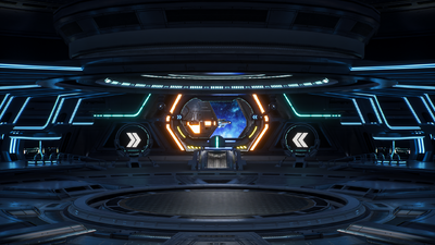 科幻通道机械通道太空基地宇宙飞船C4D场景动画未来科技穿越模型-科幻场景模型库-FBX(.fbx)模型下载-cg模型网