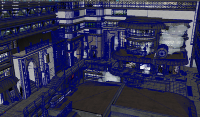 赛博朋克街道 小镇模型-科幻场景模型库-FBX(.fbx)模型下载-cg模型网