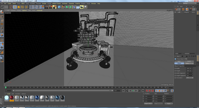 科技工厂 电商科技风格模型-白色模型库-Cinema 4D(.c4d)模型下载-cg模型网