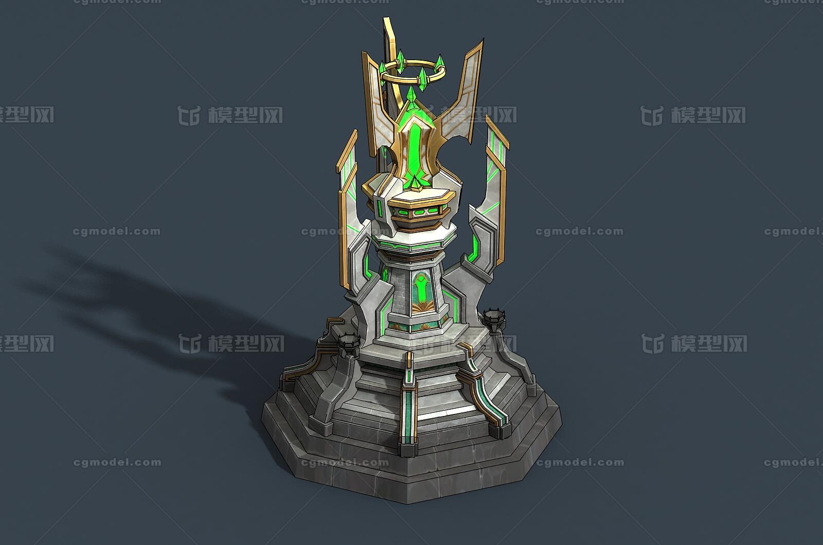 卡通 防御塔模型-场景部件模型库-FBX(.fbx)模型下载-cg模型网