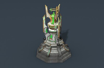 卡通 防御塔模型-场景部件模型库-FBX(.fbx)模型下载-cg模型网