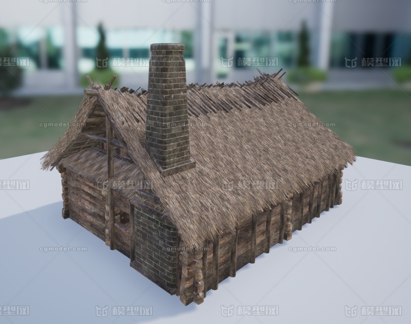木房 古代房子模型-历史建筑模型库-3ds Max(.max)模型下载-cg模型网