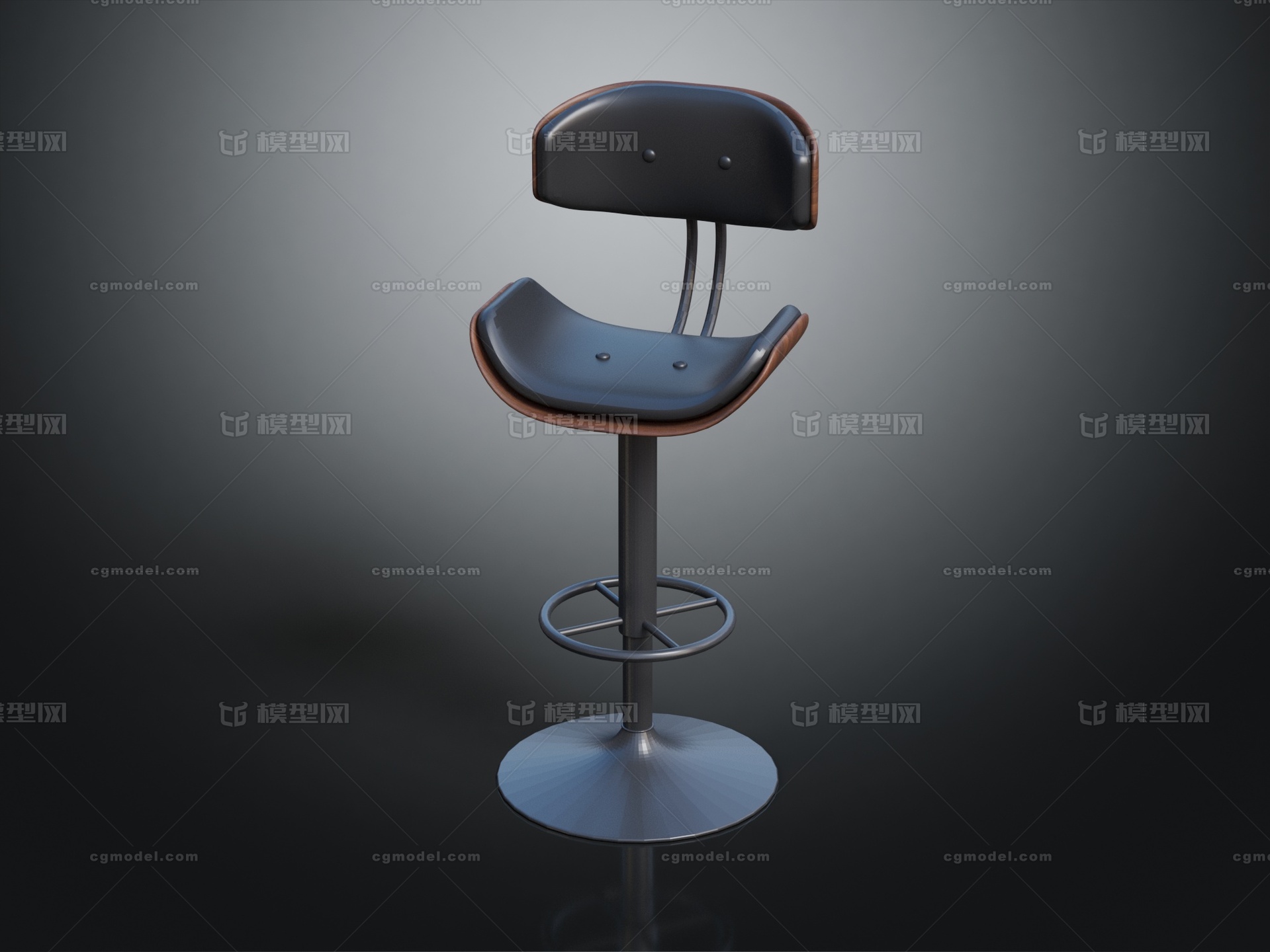 高脚椅 吧台椅模型-桌椅模型库-3ds Max(.max)模型下载-cg模型网