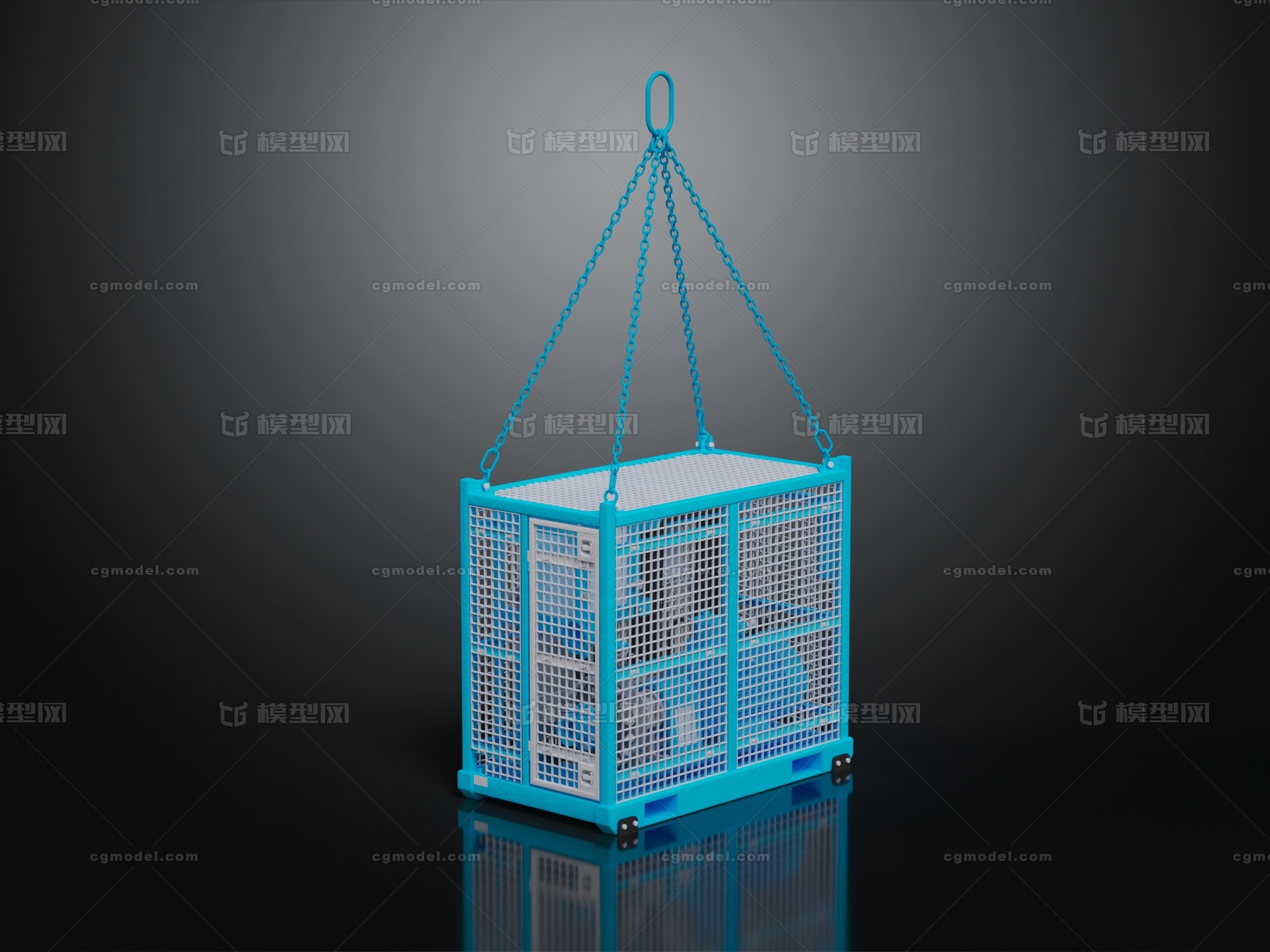 铁笼 升降笼模型-其他模型库-3ds Max(.max)模型下载-cg模型网