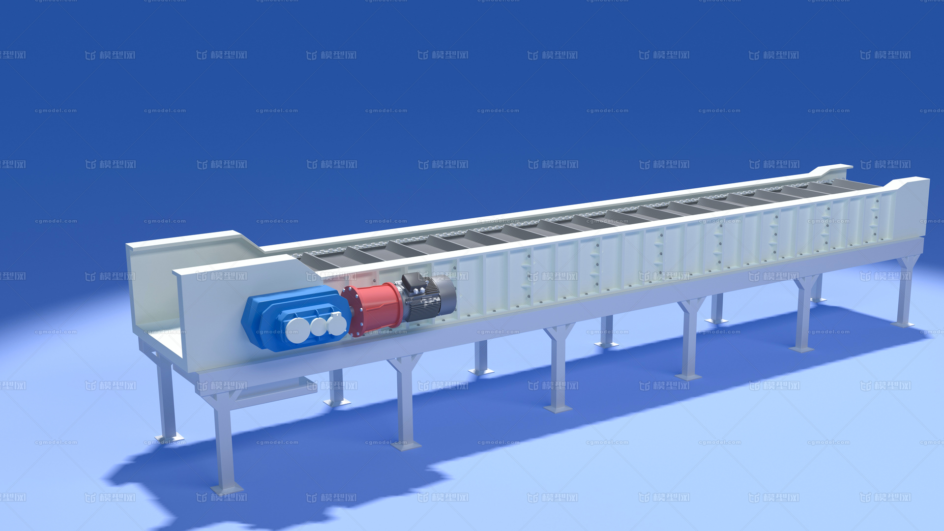 刮板机 刮板运输机模型-工业设备模型库-3ds Max(.max)模型下载-cg模型网