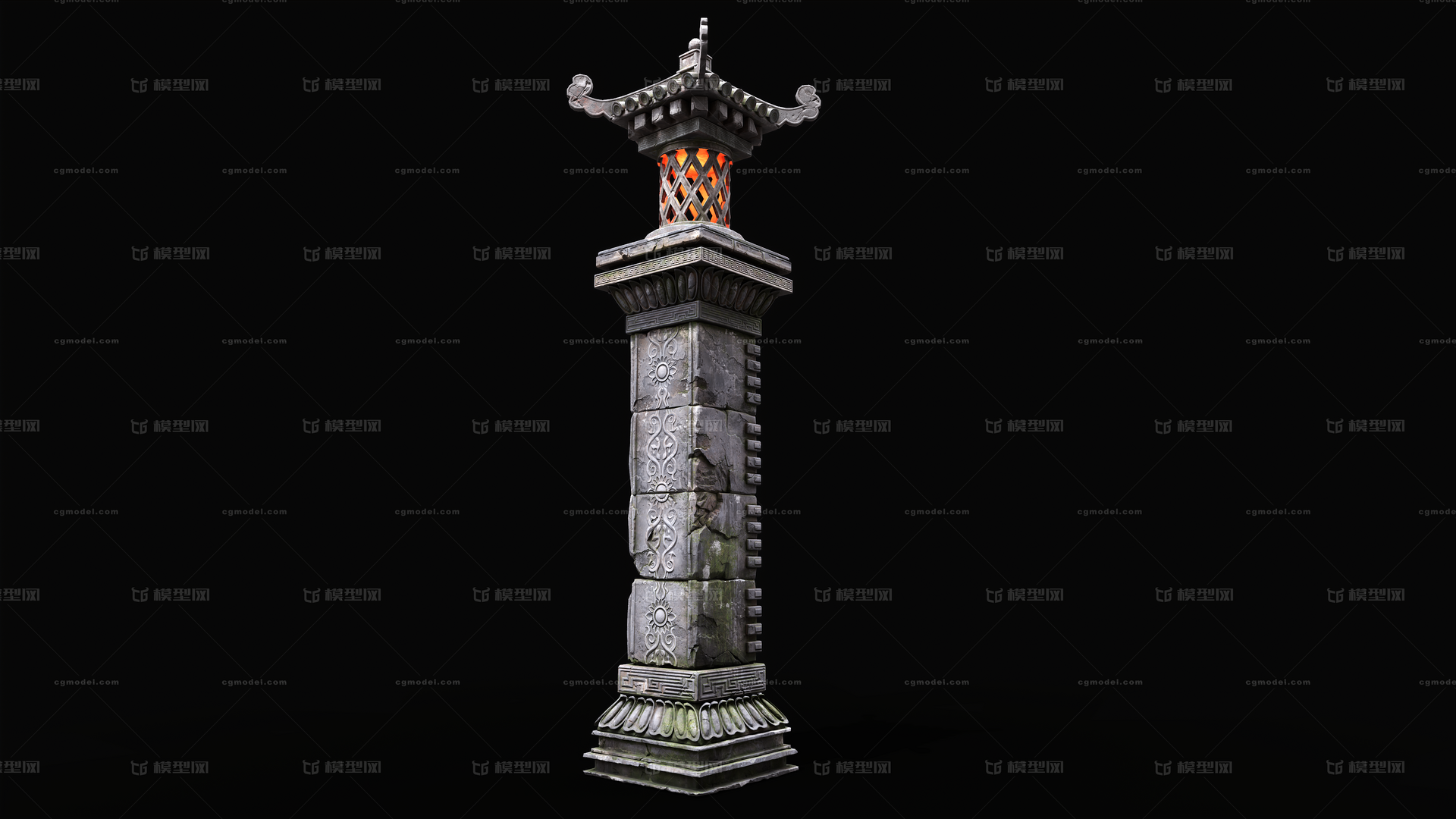 PBR次世代场景物件全流程模型-历史建筑模型库-Zbrush(.ztl/.zbp)模型下载-cg模型网
