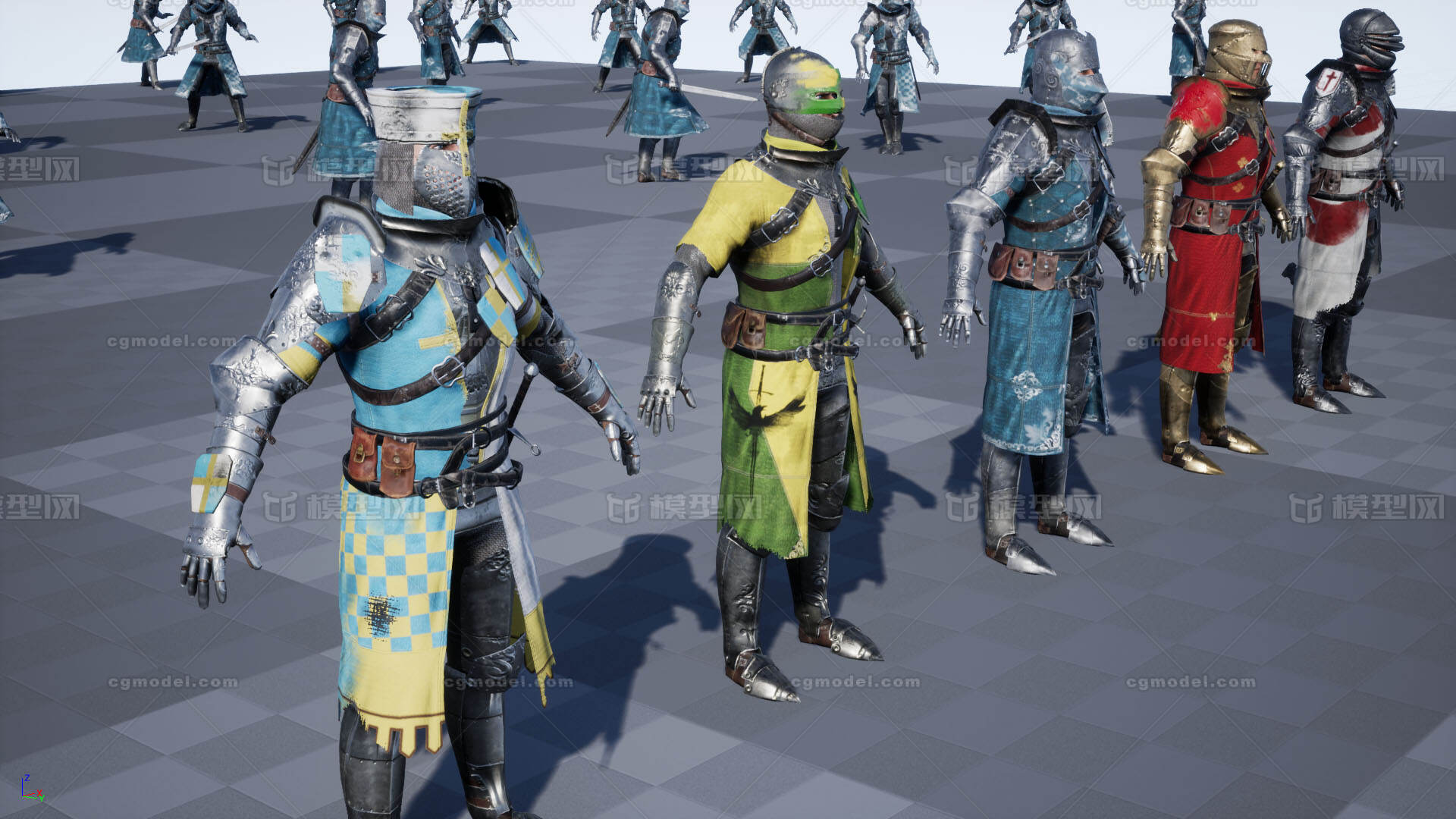 Knights-骑士模型-男人模型库-FBX(.fbx)模型下载-cg模型网