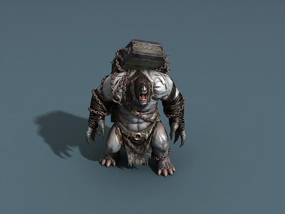 卡通 背棺恶魔模型-异形怪物模型库-3ds Max(.max)模型下载-cg模型网