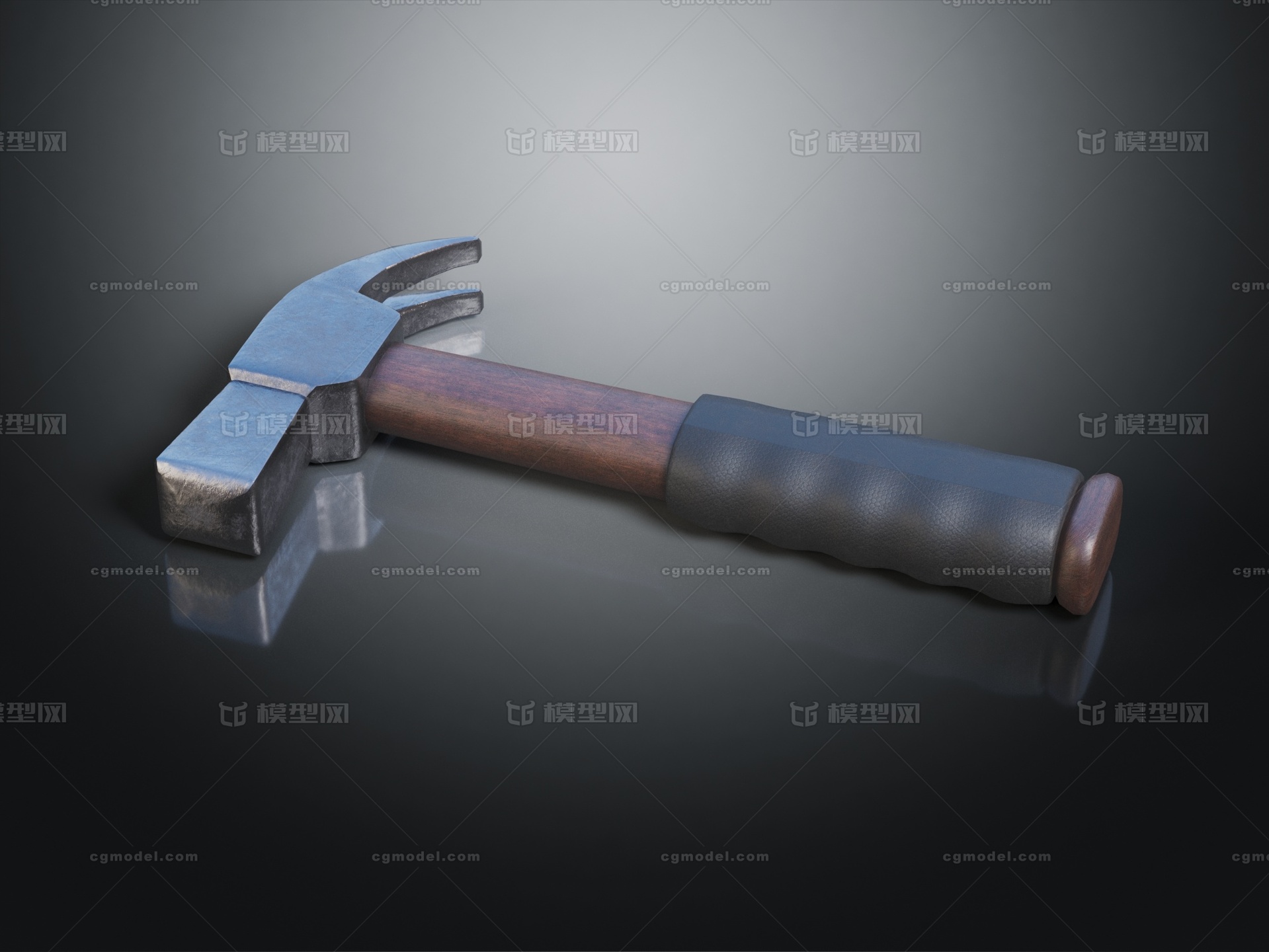 榔头 羊角锤模型-五金工具模型库-3ds Max(.max)模型下载-cg模型网