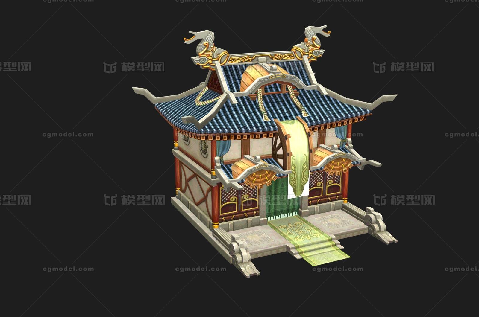 古建筑楼房灯塔古代建筑老建筑旧房子模型-历史建筑模型库-3ds Max(.max)模型下载-cg模型网