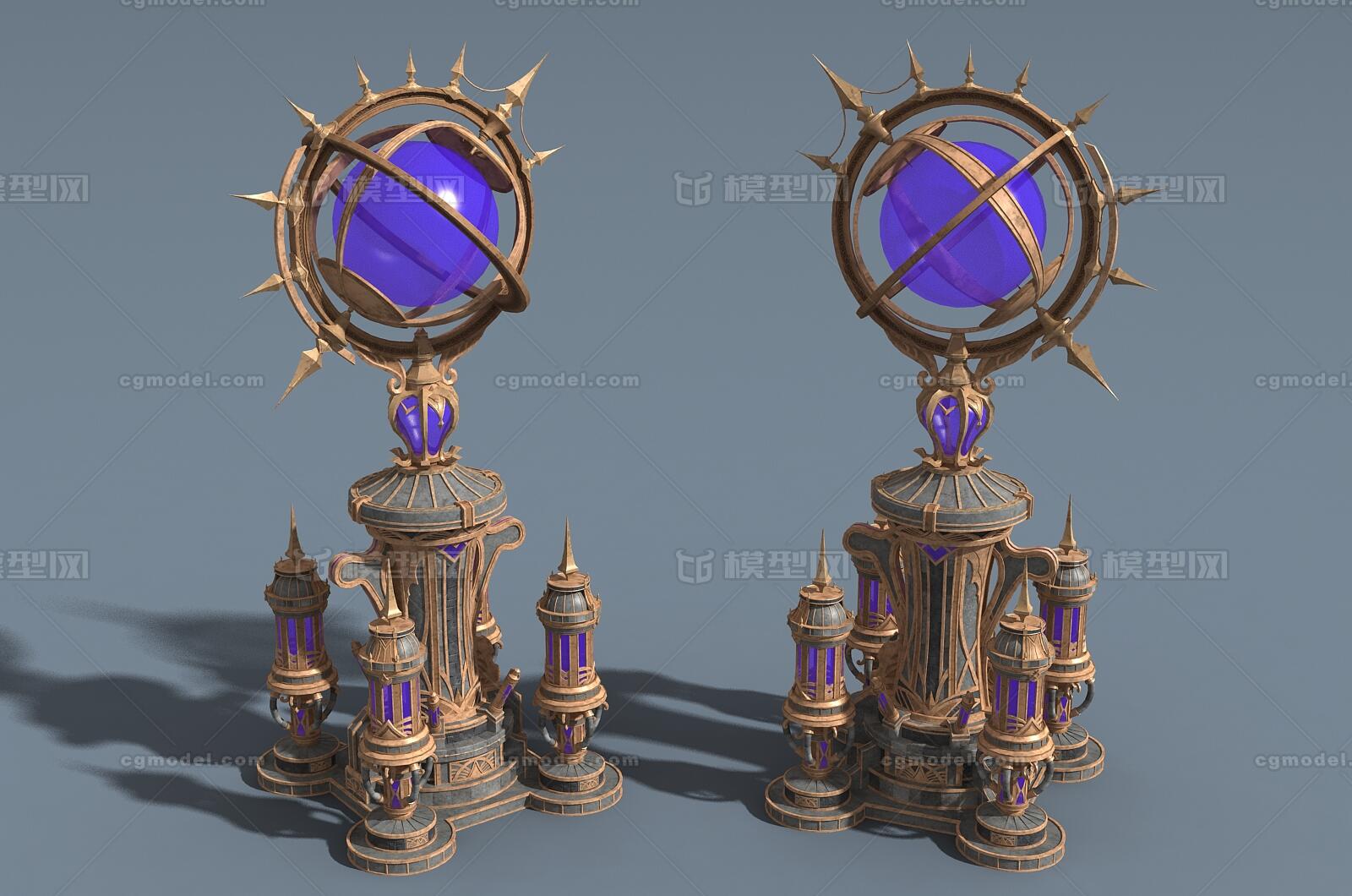 卡通 魔法塔模型-场景部件模型库-FBX(.fbx)模型下载-cg模型网