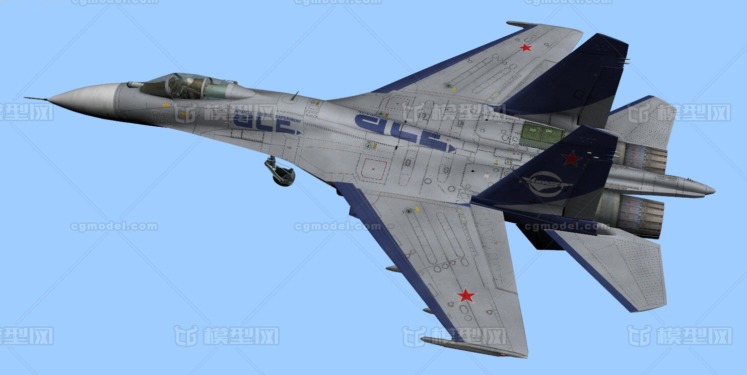 苏27全系列型号战斗机模型模型-军用飞机模型库-3ds Max(.max)模型下载-cg模型网