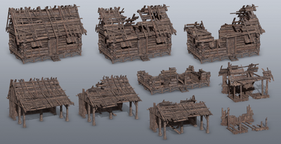 次世代古建 古代场景模型-古代场景模型库-3ds Max(.max)模型下载-cg模型网