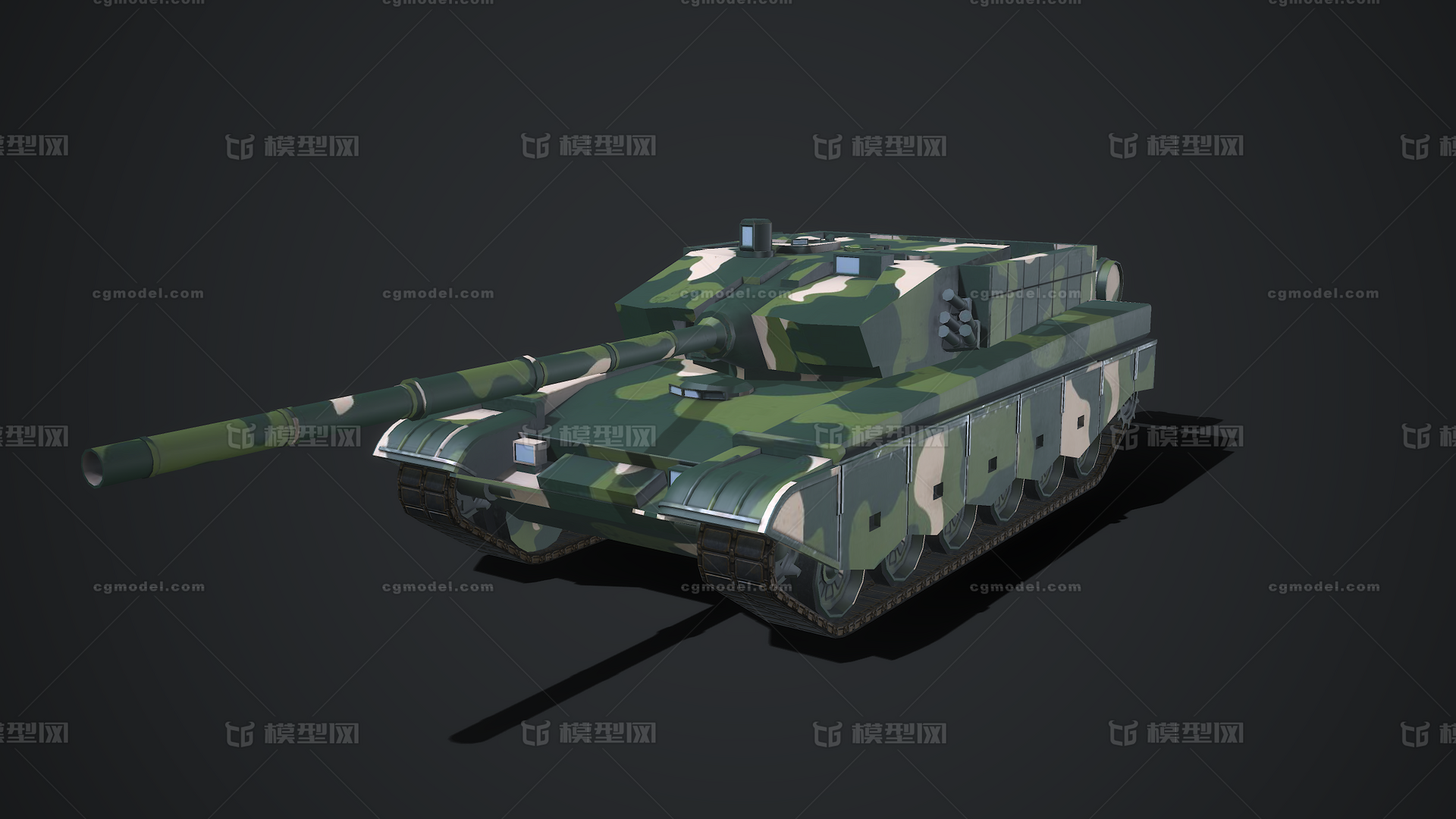 ZTZ-99A主战坦克99式主战坦克解放军坦克部队军事武器模型-装甲车／坦克模型库-Blender(.blend)模型下载-cg模型网