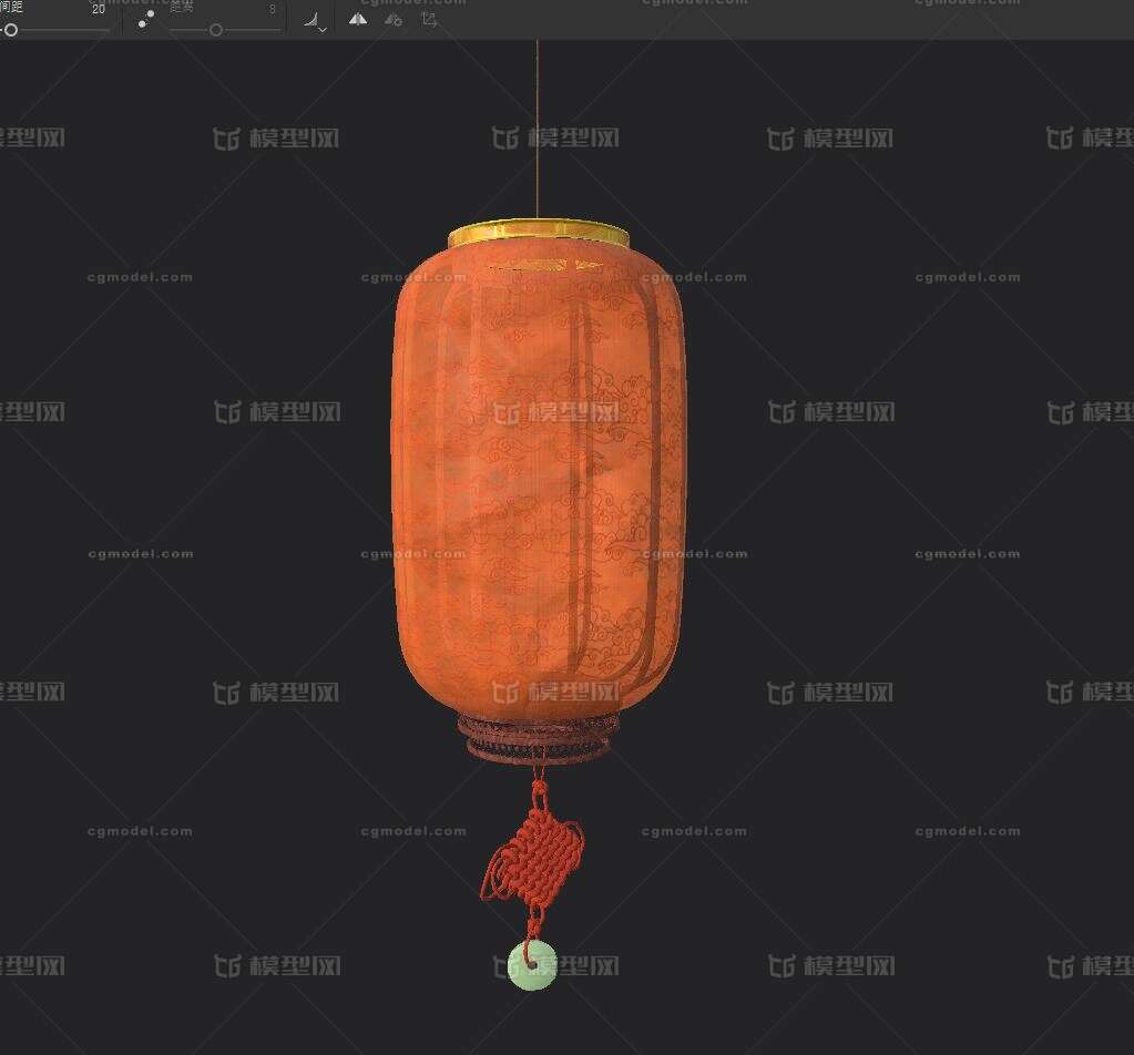 灯笼古代灯笼红色灯笼纸灯笼中国结灯笼模型-灯具模型库-Maya(.ma/.mb)模型下载-cg模型网