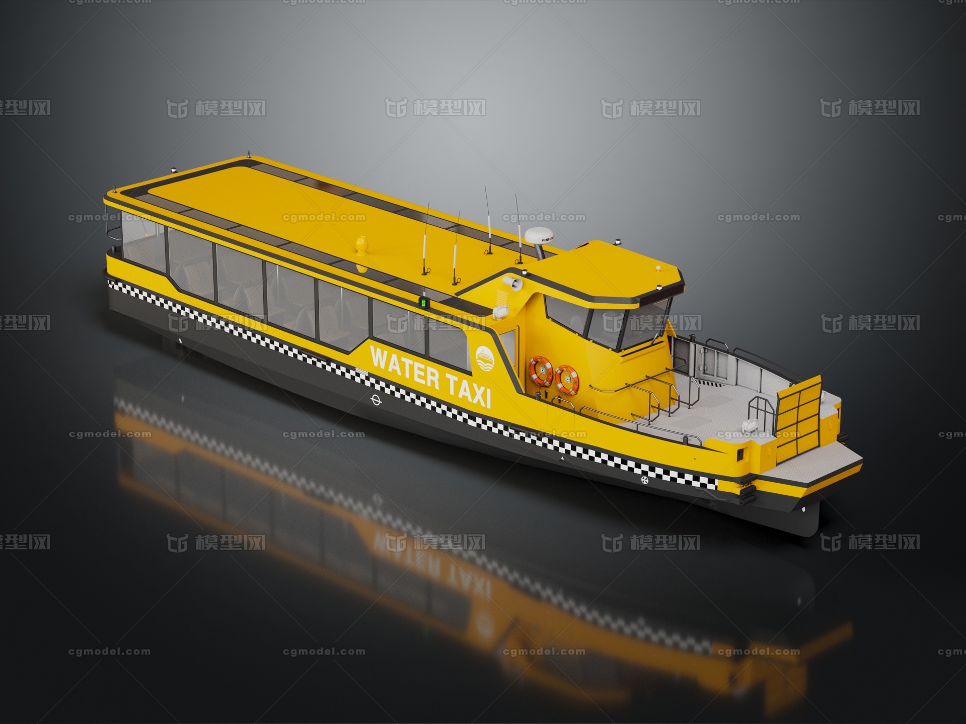 渡轮 渡船模型-游轮模型库-3ds Max(.max)模型下载-cg模型网