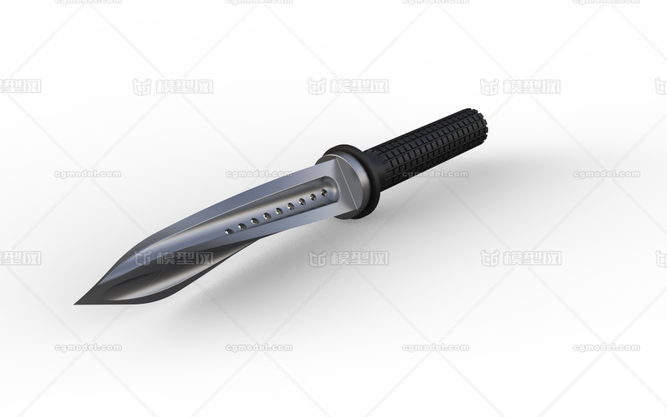 军刺 三棱刺模型-冷兵器模型库-FBX(.fbx)模型下载-cg模型网