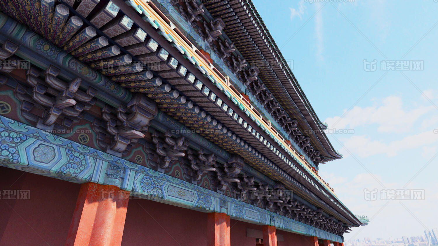正阳门 北京中轴线模型-历史建筑模型库-3ds Max(.max)模型下载-cg模型网